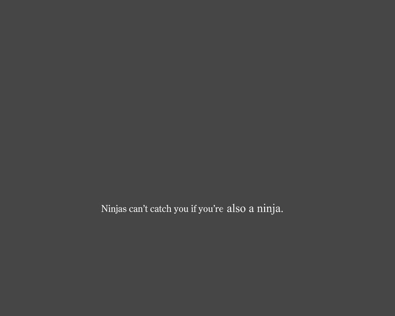 Ninja joke text