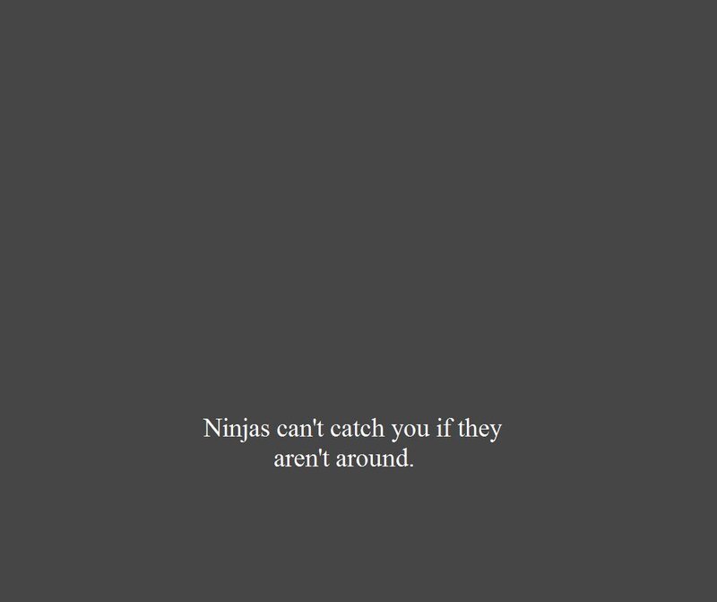 Ninja joke text