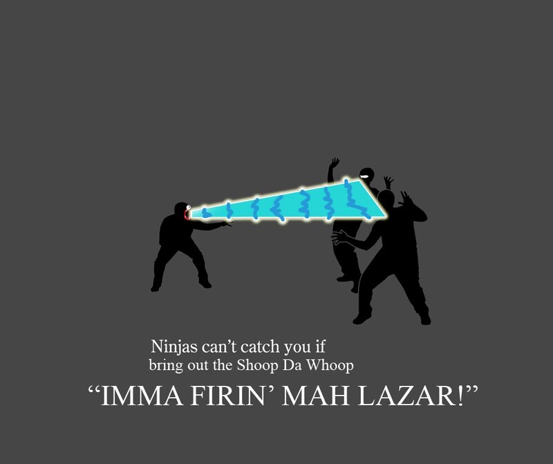 Ninja laser defense