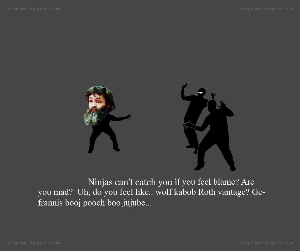 Ninja meme with text
