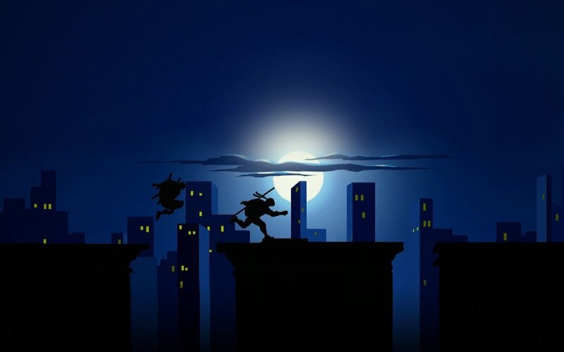 Ninja on city rooftops