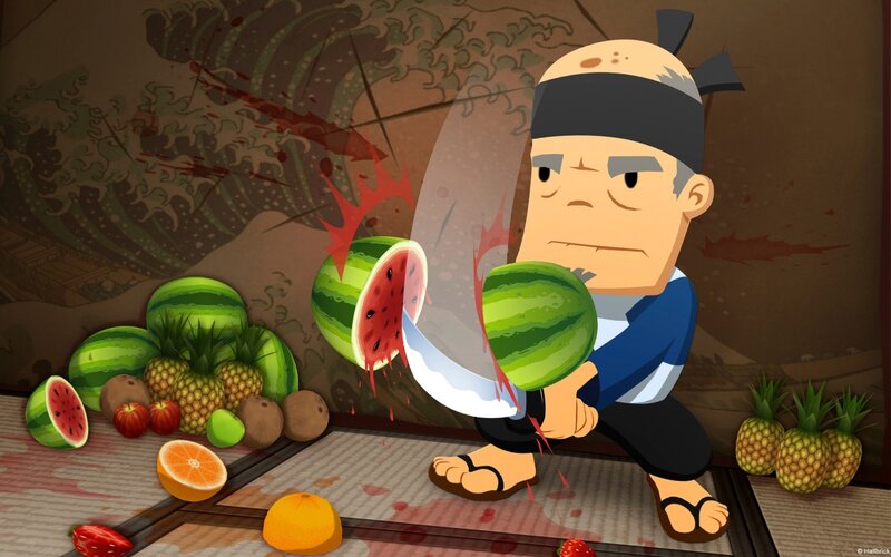 Ninja Slicing Watermelon — Green