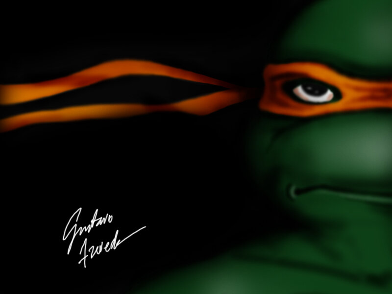Ninja turtle close-up