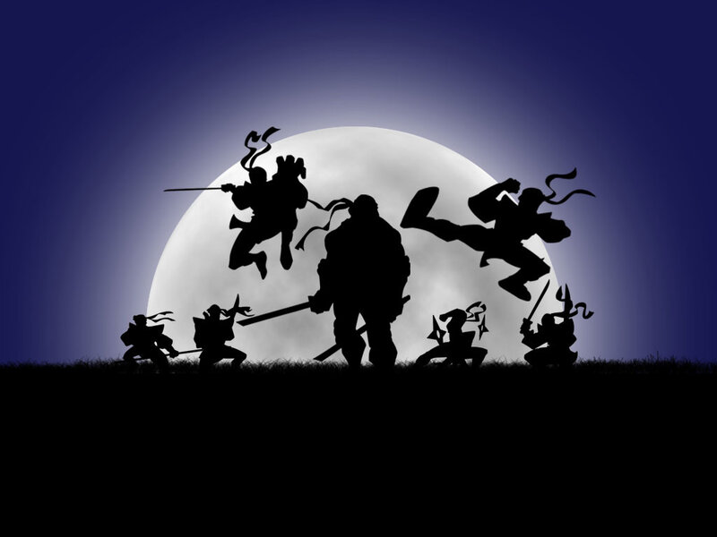 Ninja Turtles silhouettes