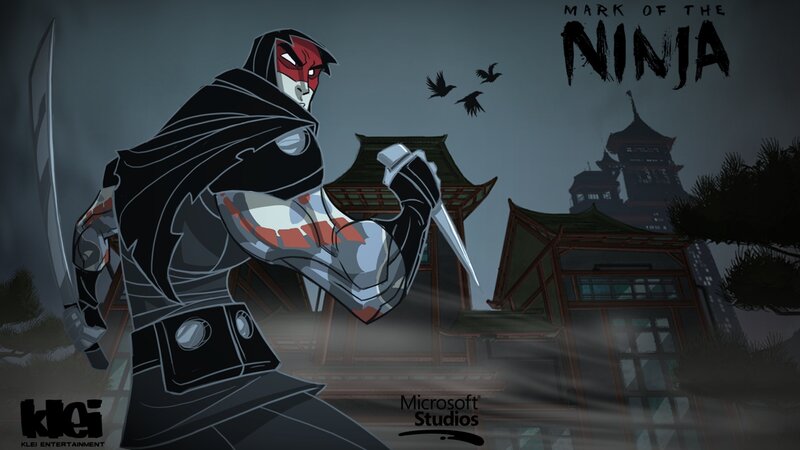 Ninja Warrior Holding Knife