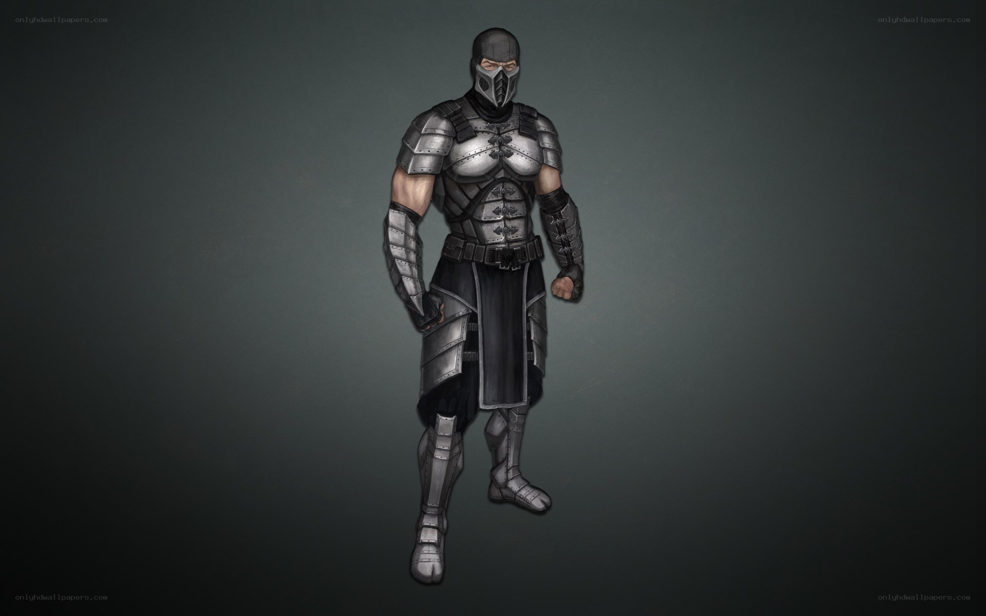 ninja warrior in armor