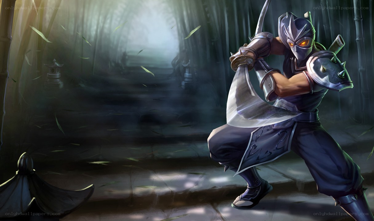 ninja warrior in bamboo forest