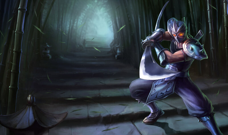 Ninja Warrior in Forest — Purple