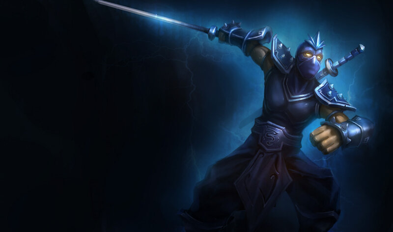 ninja warrior with glowing sword