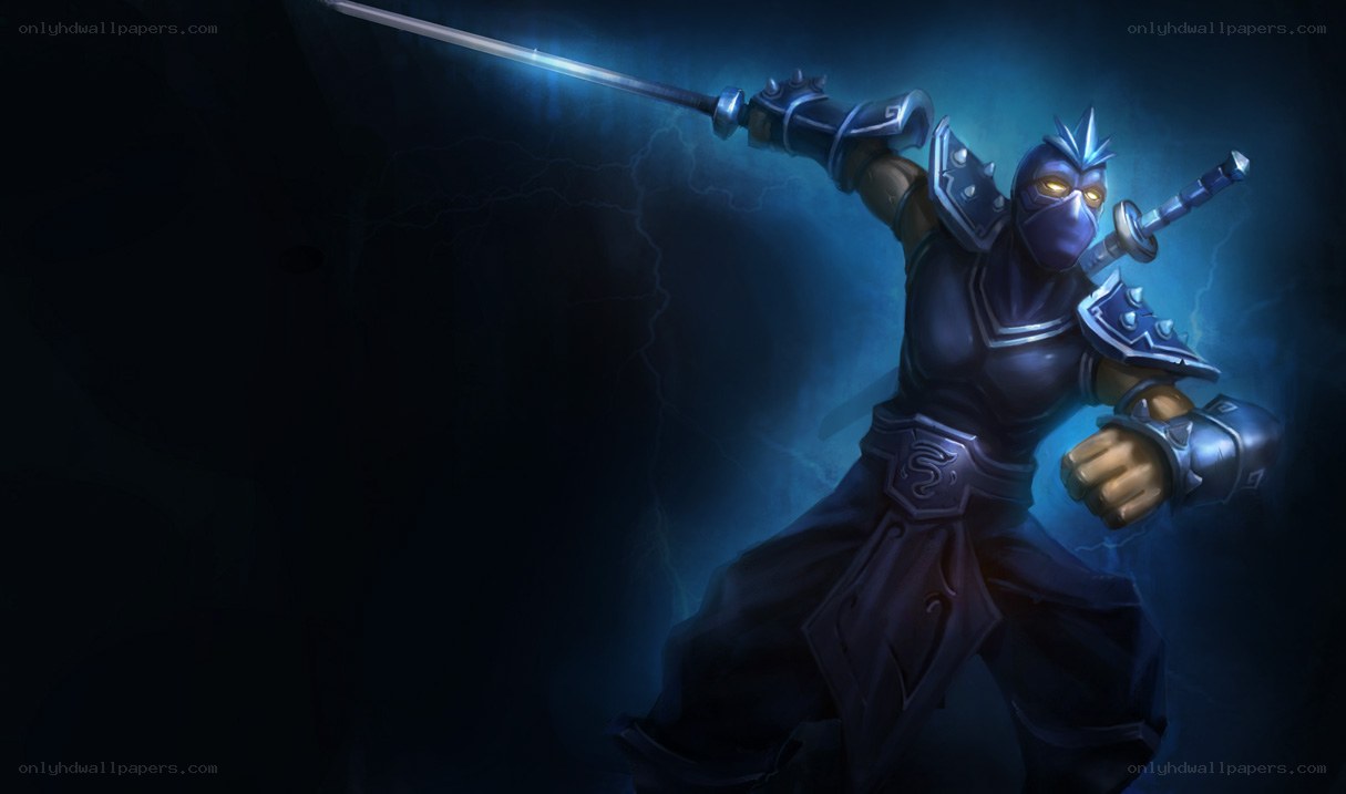 ninja warrior with glowing sword