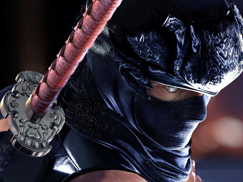 Ninja warrior with sword