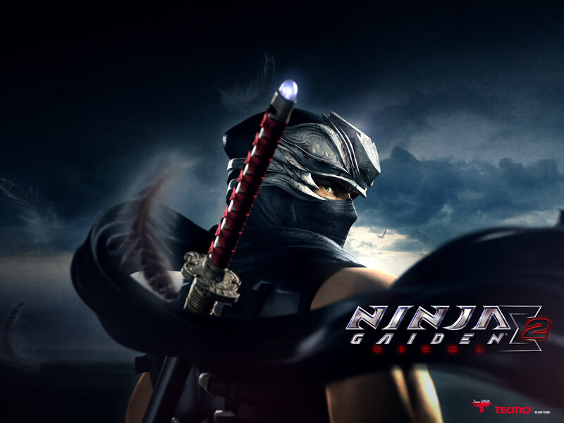 Ninja Warrior with Sword — Black, Dramatic, Night, Digital Art, Feathers