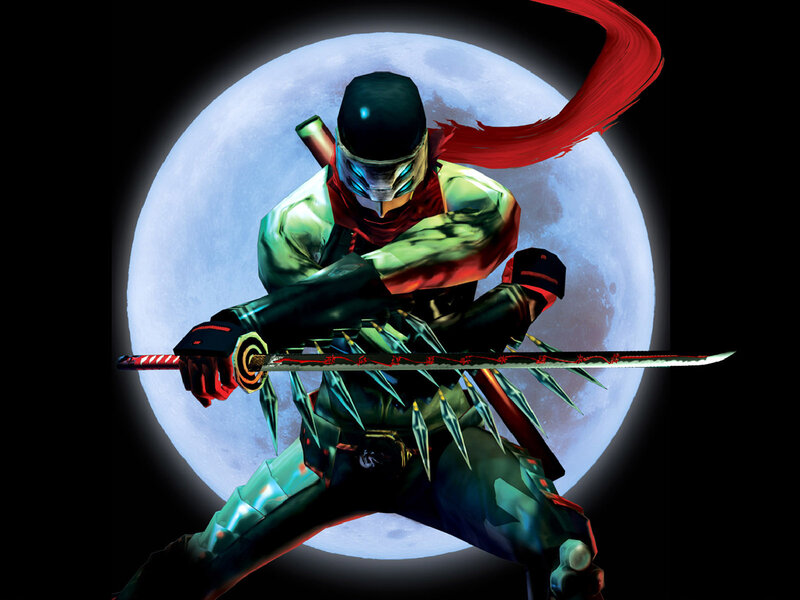 Ninja Warrior with Sword — Black