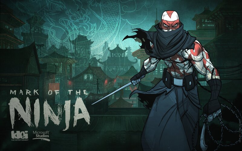 Ninja Warrior with Sword — Green