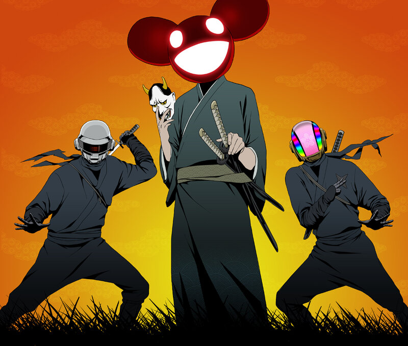 Ninja warriors with electronic masks