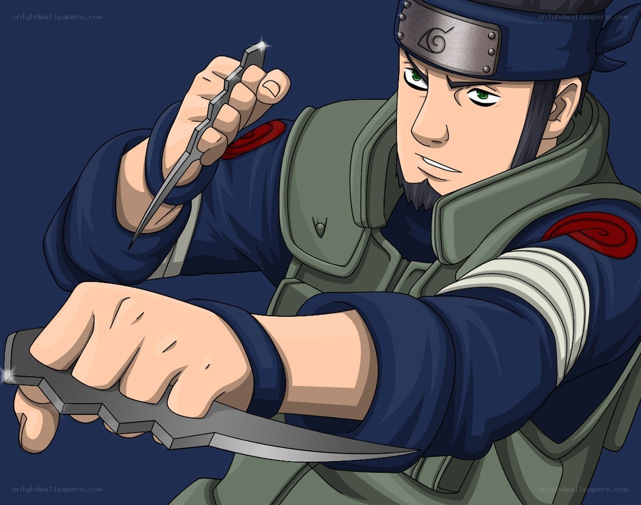 Ninja with kunai knives