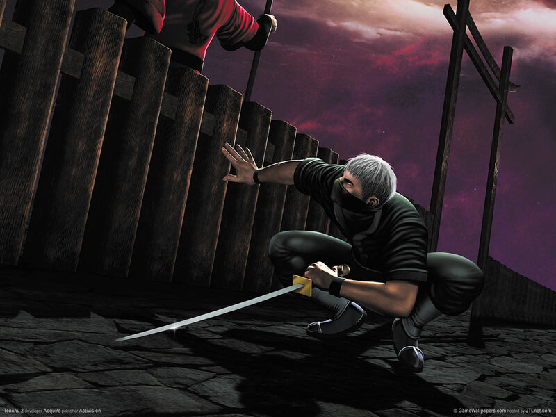 Ninja with Sword — Purple