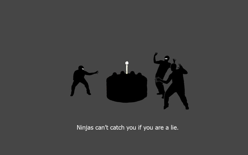 Ninjas and a cake
