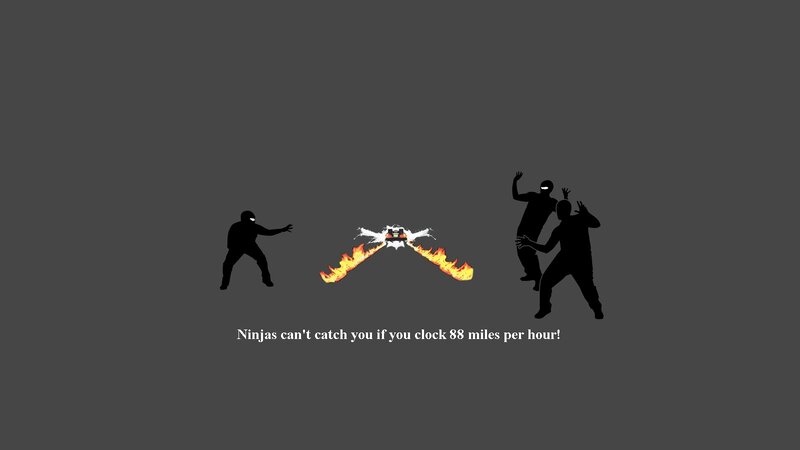 Ninjas and a fast car