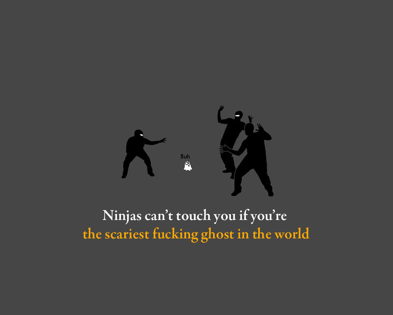 Ninjas and a ghost
