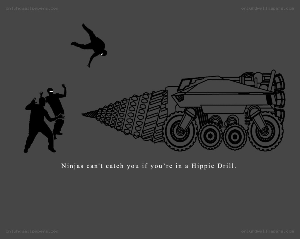 Ninjas and a Hippie Drill
