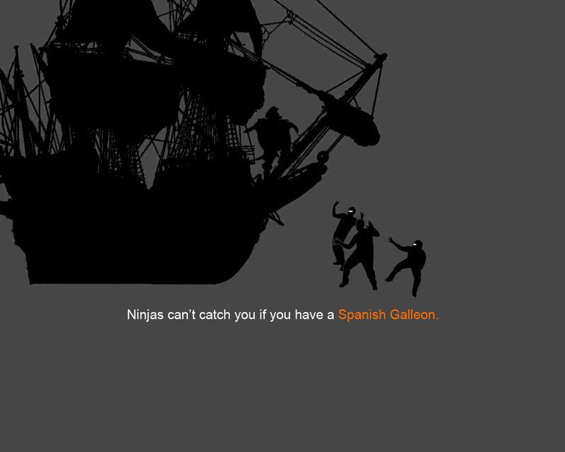Ninjas and a Spanish Galleon
