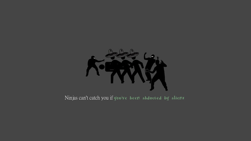 Ninjas and aliens joke