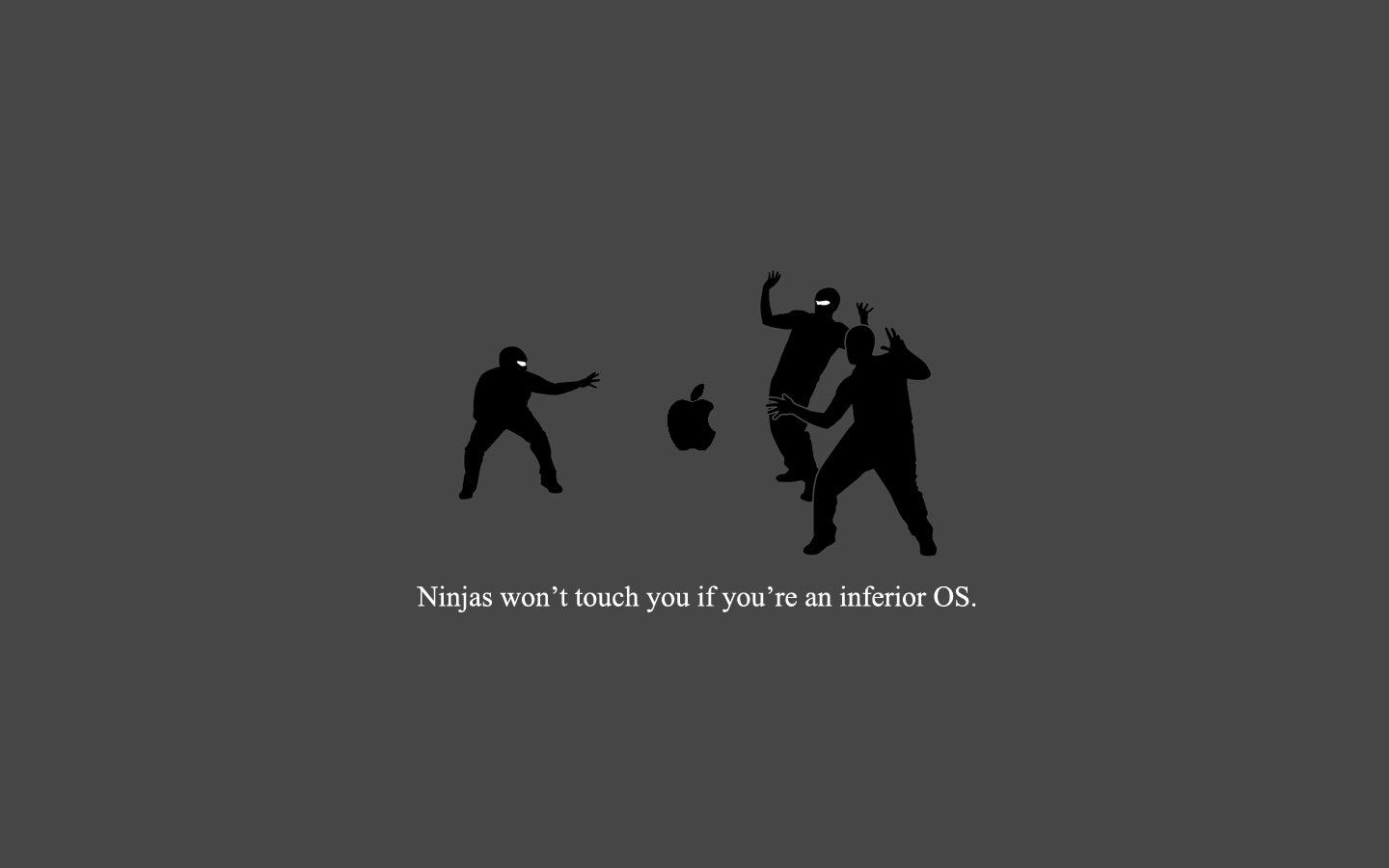 Ninjas and Apple logo