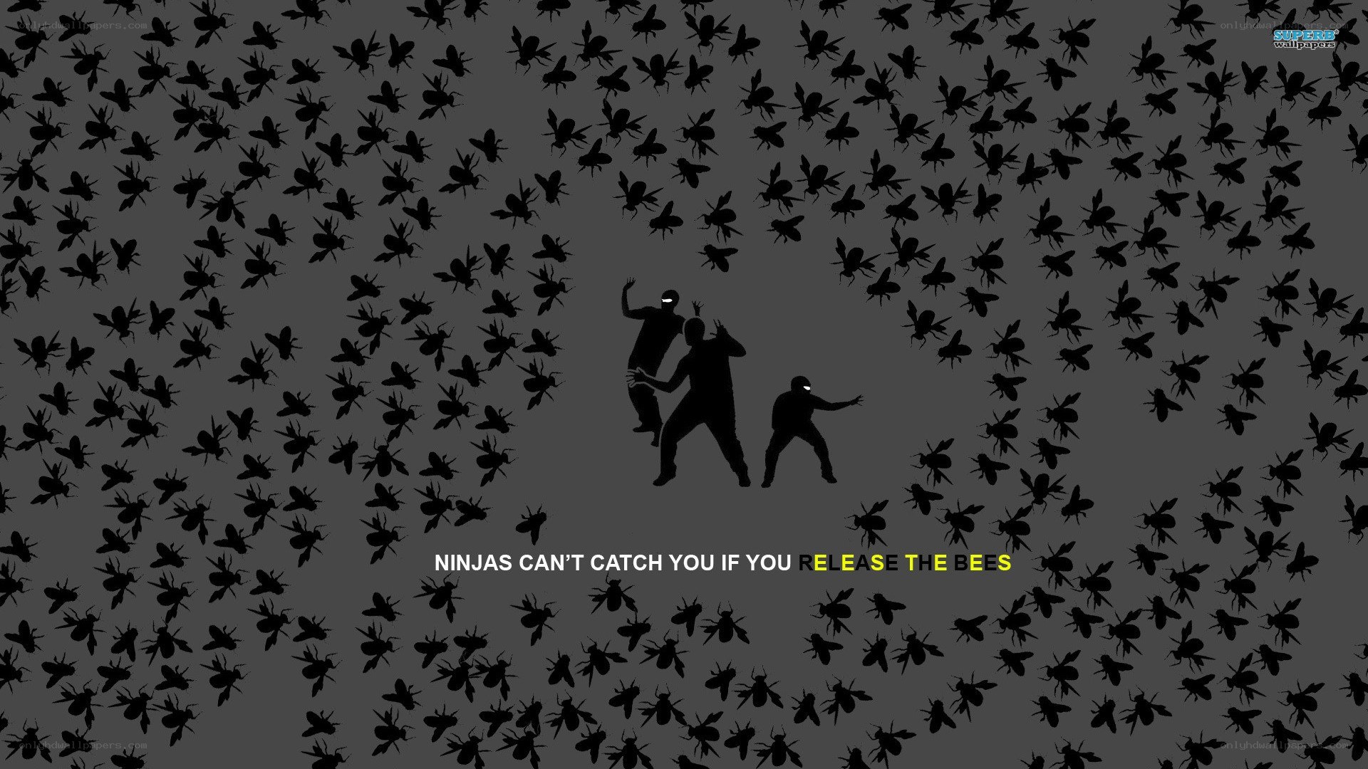Ninjas and bees wallpaper