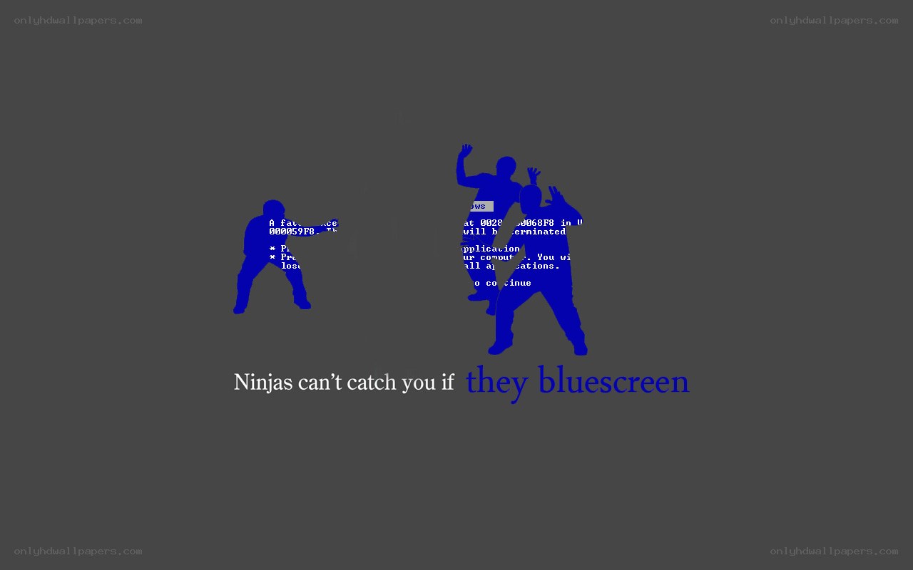 Ninjas and bluescreen humor