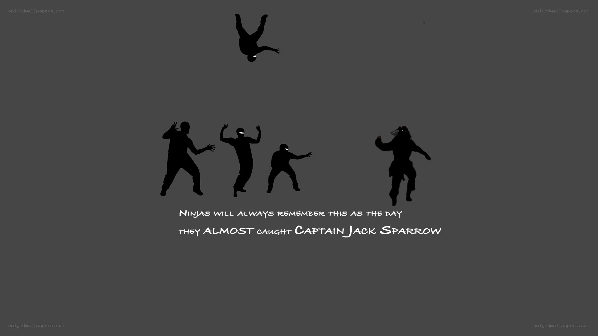 Ninjas and Captain Jack Sparrow