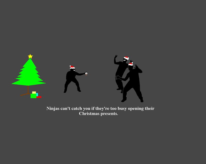 Ninjas and Christmas presents
