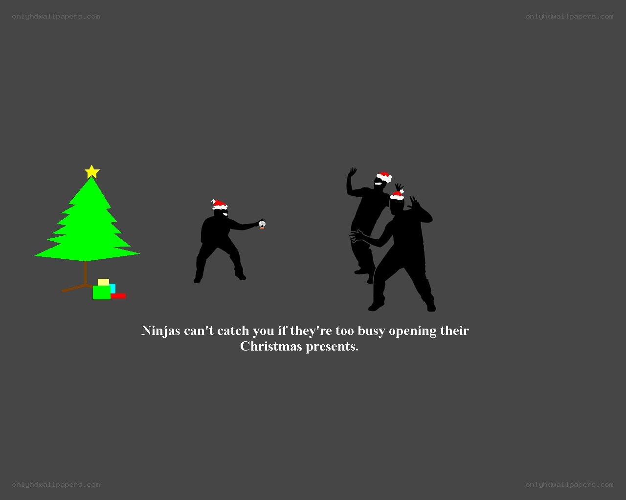 Ninjas and Christmas presents