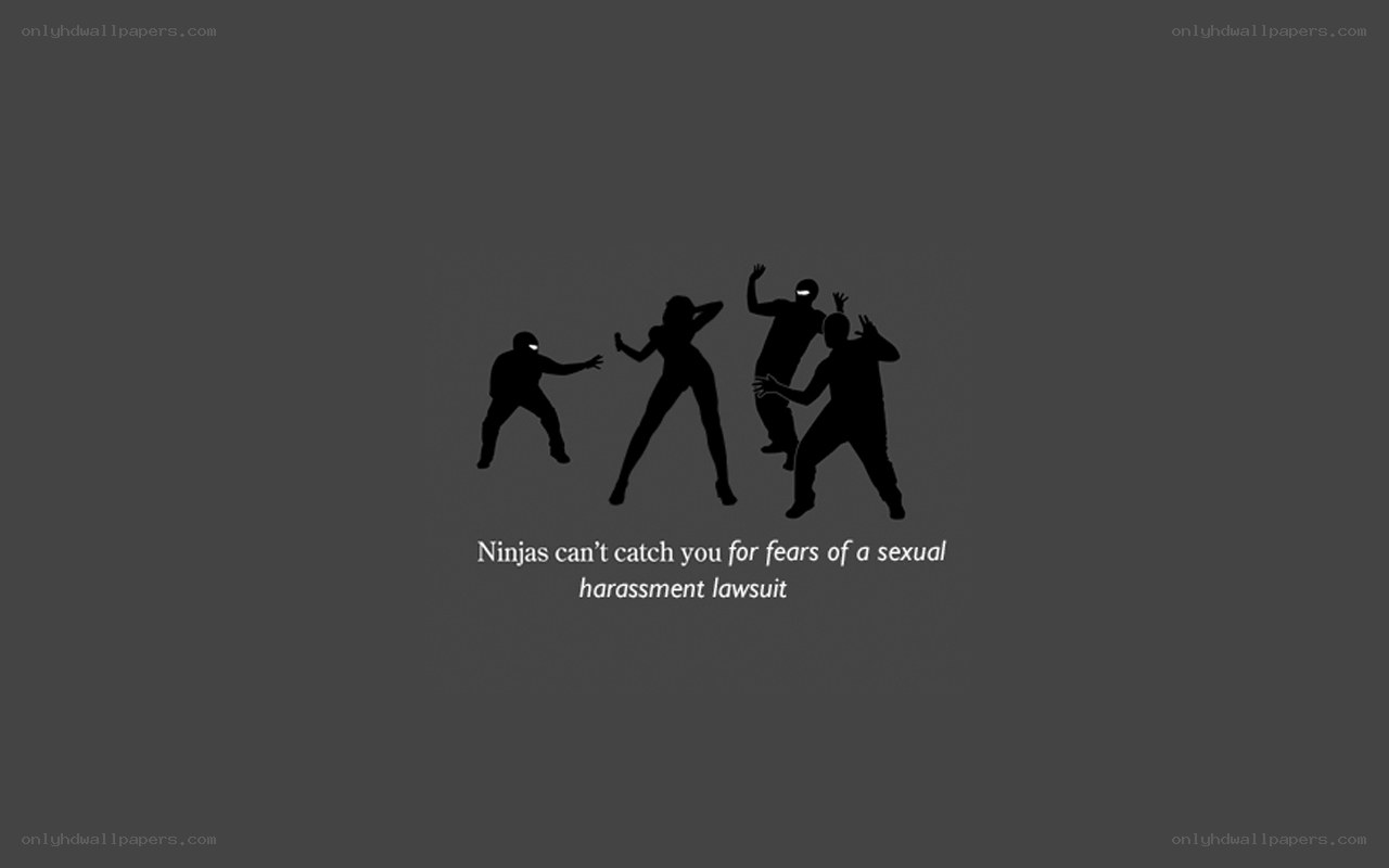 Ninjas and harassment lawsuit