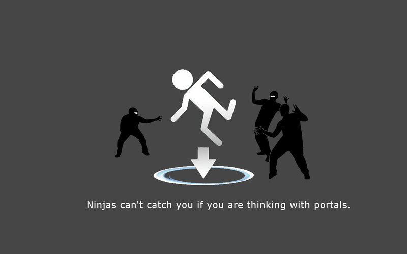 Ninjas and portals