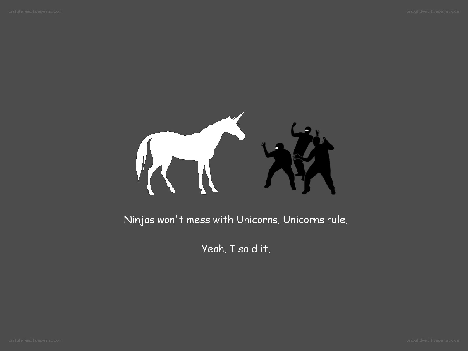 Ninjas and unicorns