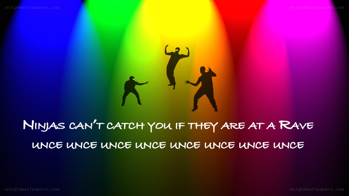 Ninjas at a rave