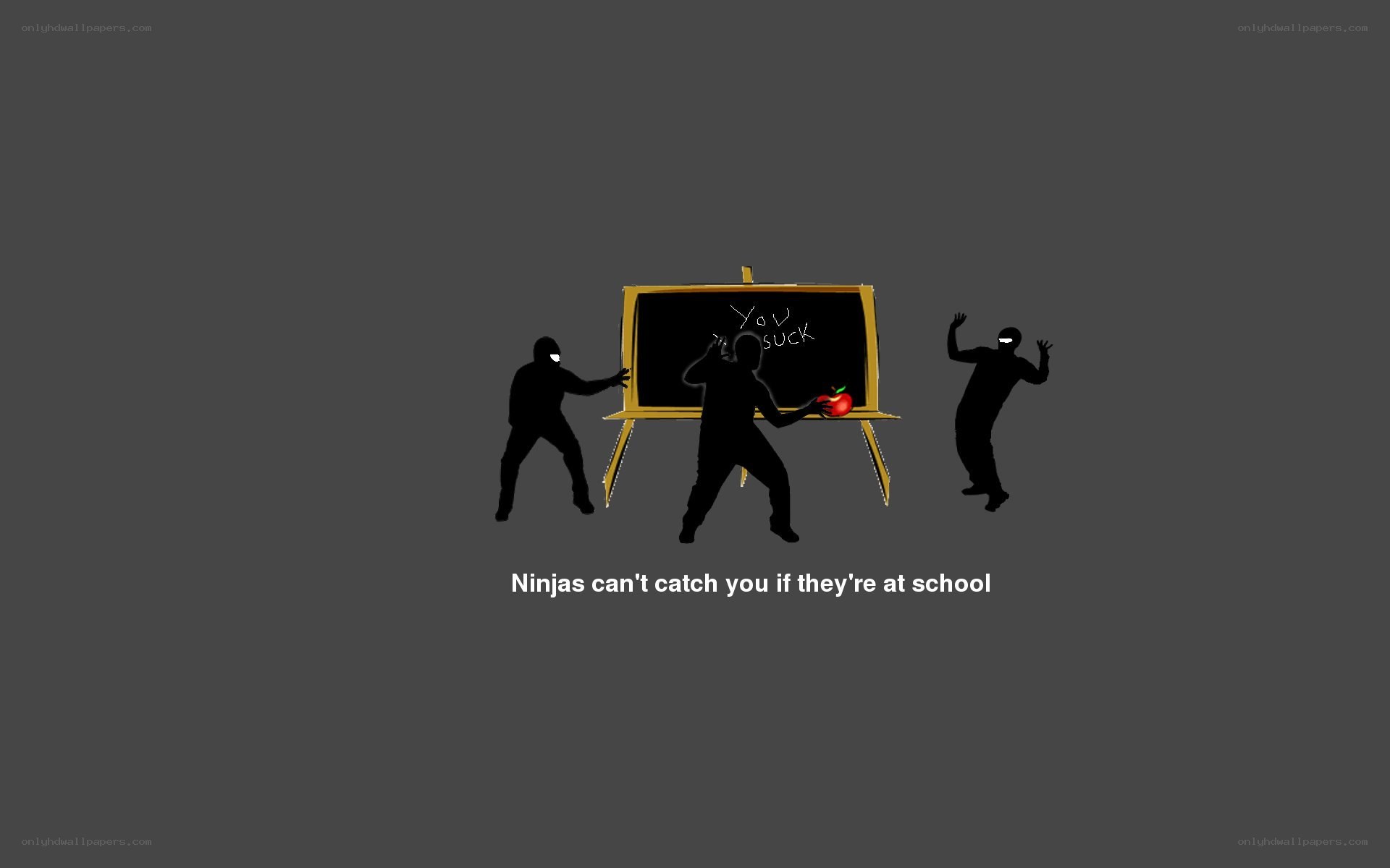 Ninjas at school