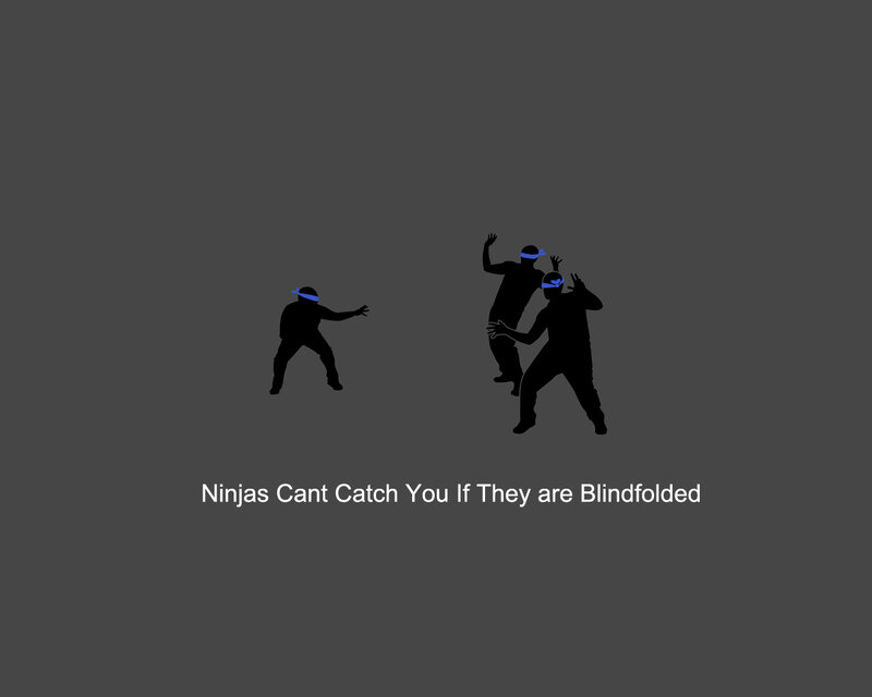 Ninjas Blindfolded