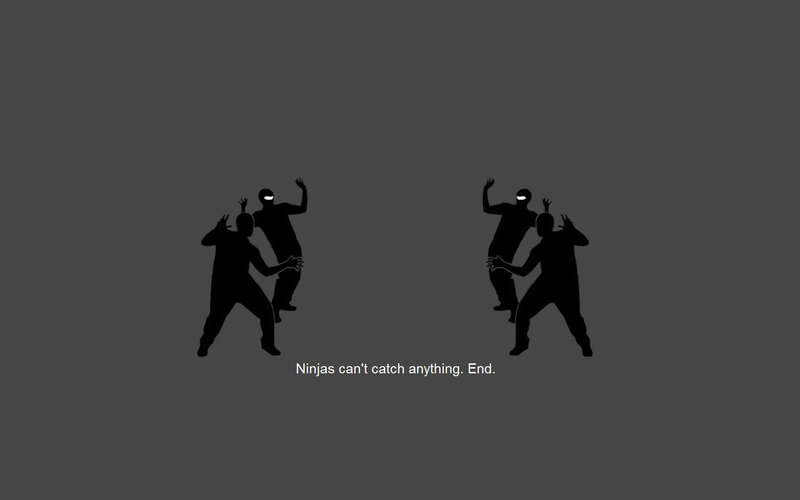 Ninjas can't catch anything