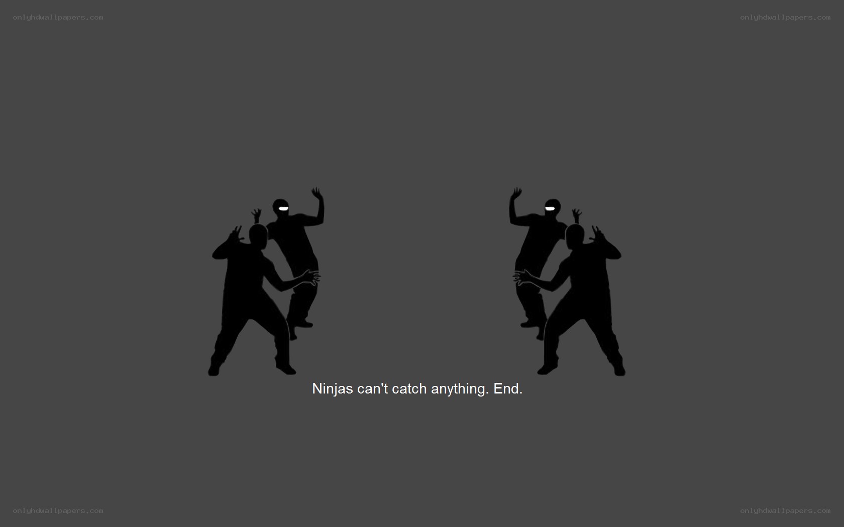 Ninjas can't catch anything
