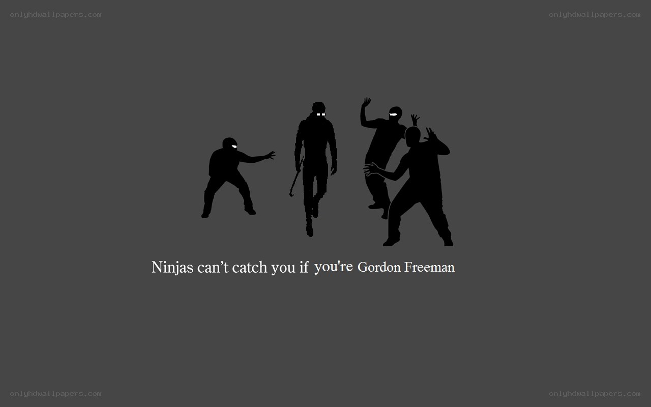 Ninjas can't catch Gordon Freeman