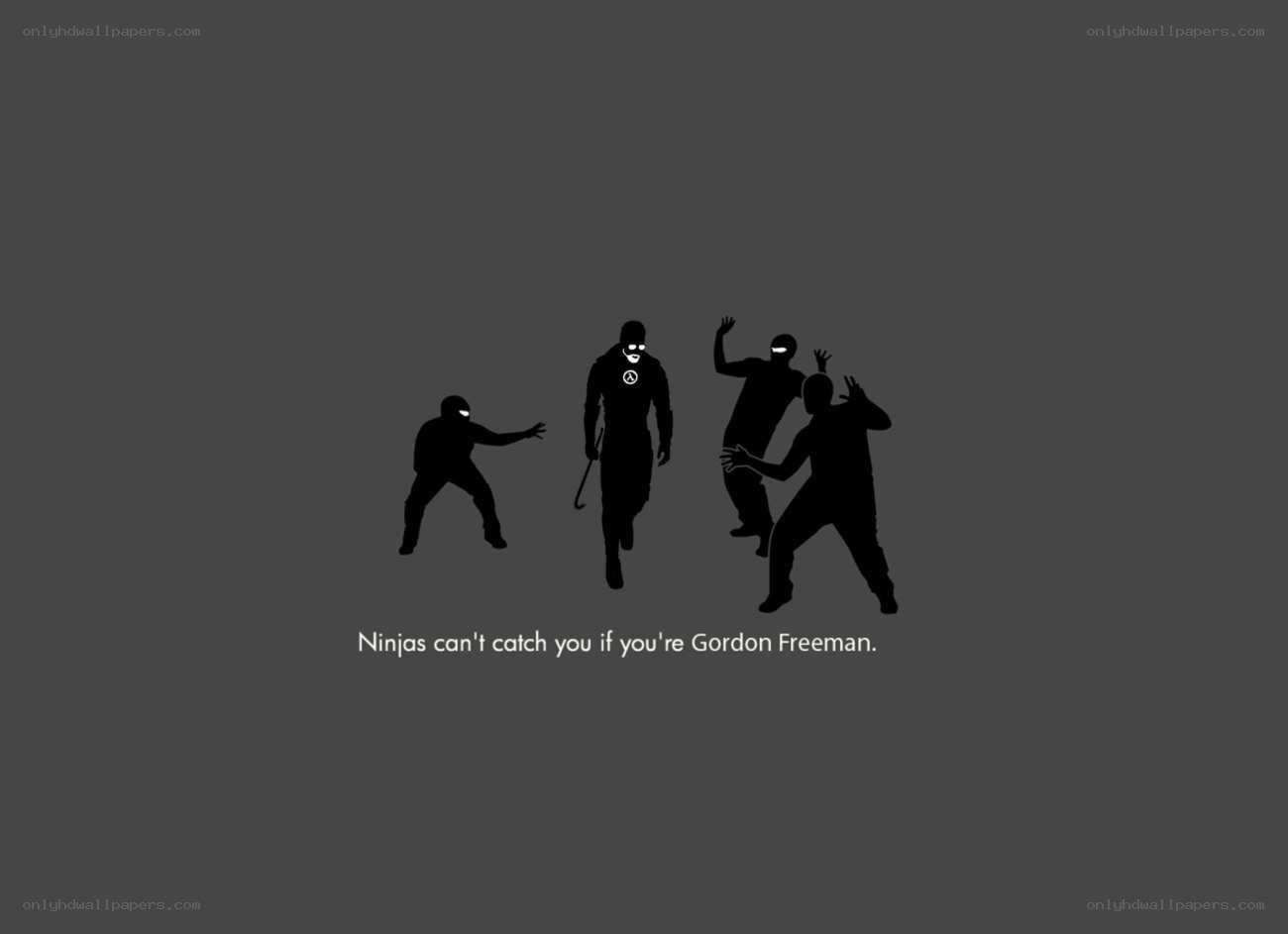 Ninjas can't catch Gordon Freeman