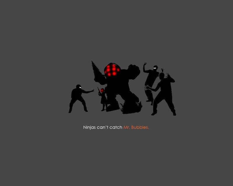 Ninjas can't catch Mr. Bubbles