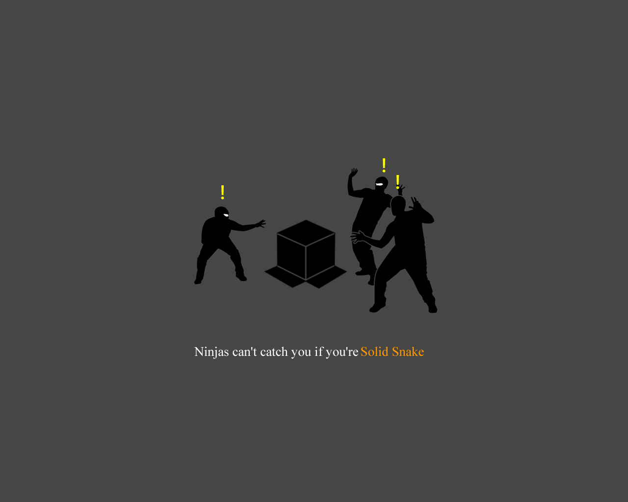 Ninjas can't catch Solid Snake