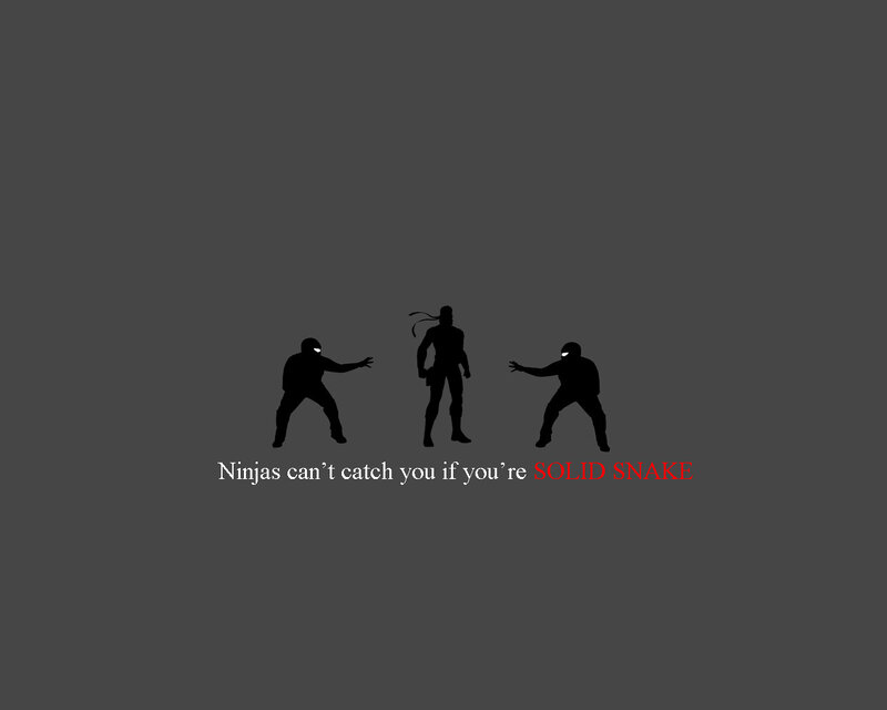 Ninjas can't catch Solid Snake