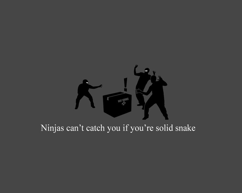 Ninjas can't catch solid snake