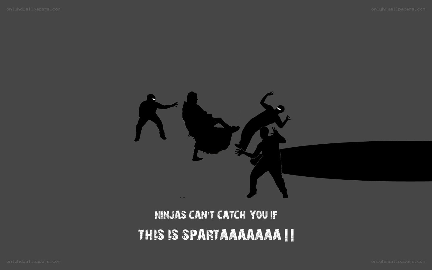 Ninjas can't catch Spartacus