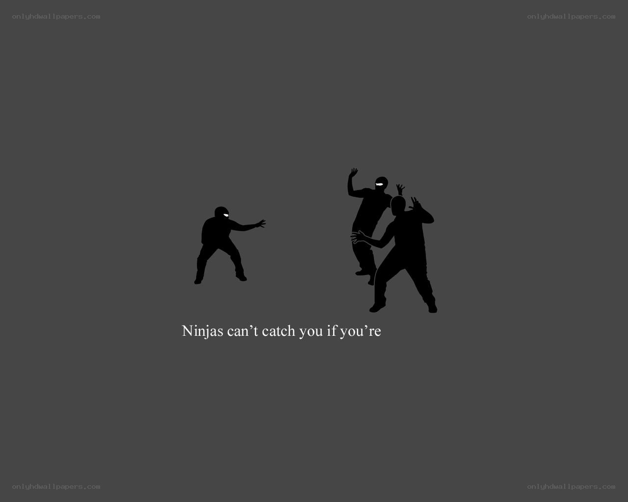 Ninjas can't catch you