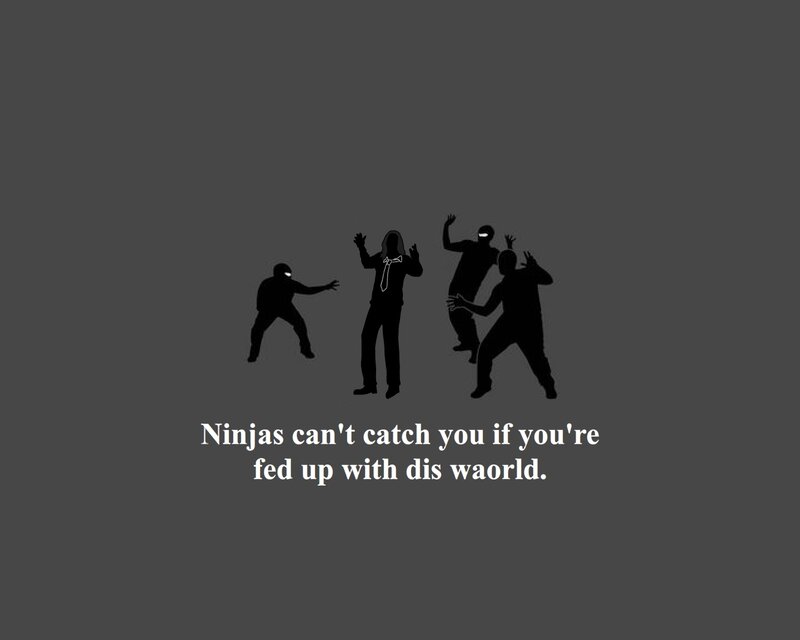 Ninjas can't catch you